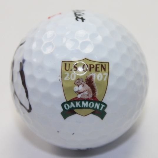Angel Cabrera Signed 2007 US Open at Oakmont Logo Golf Ball JSA COA