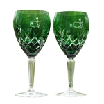 Augusta National Members Limited Emerald Cut Wine Glasses