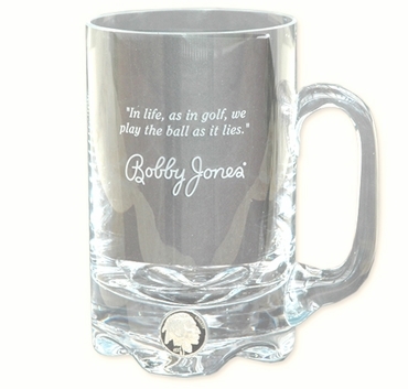 Bobby Jones Engraved Commemorative Crystal Mug  