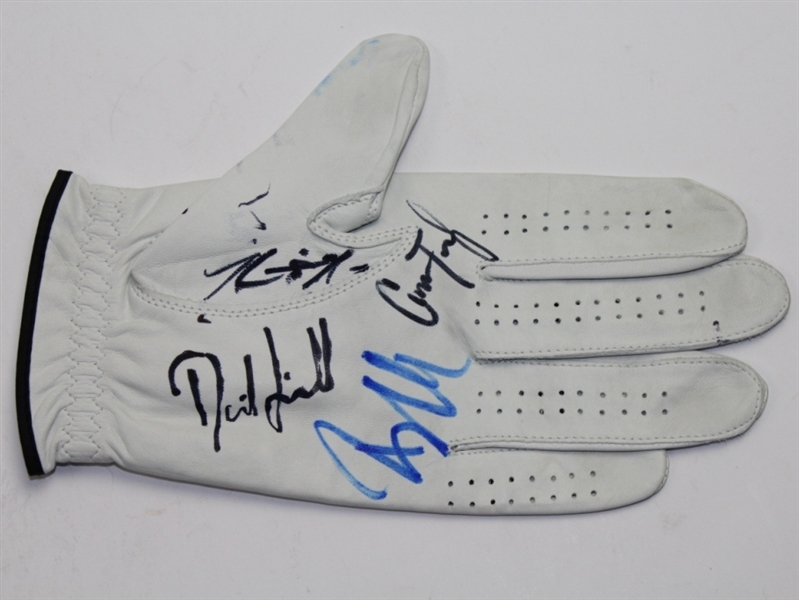 Lot of Three Signed Golf Gloves JSA COA