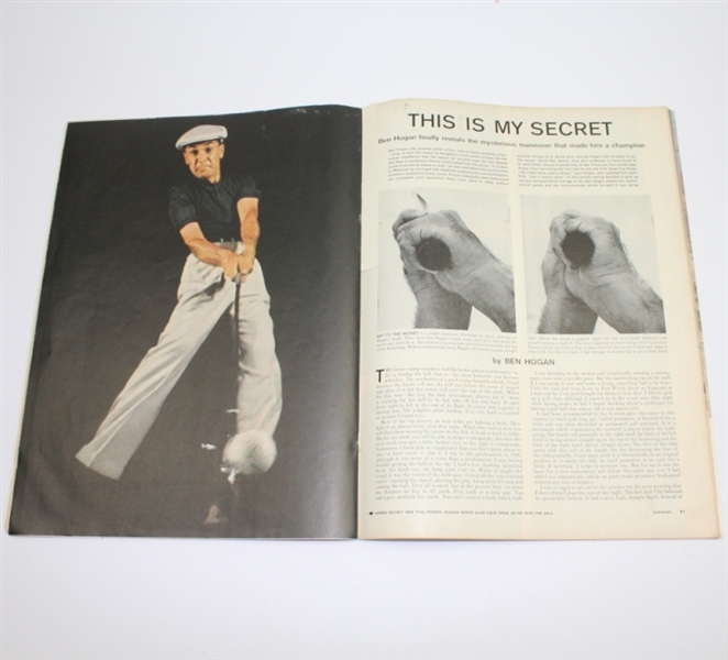 1955 LIFE Oversized Magazine - Ben Hogan on Cover - August 8th - 'This is my Secret'