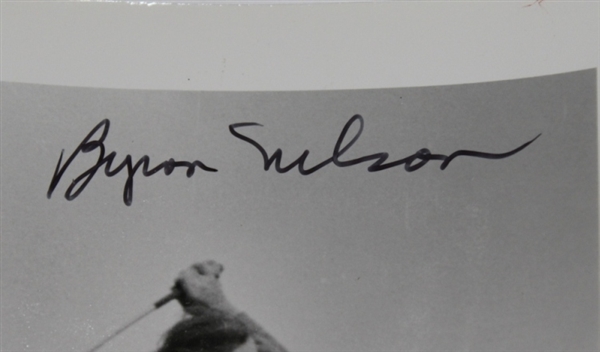Lot of Four Byron Nelson Signed Original Photos from 'Winning Golf' JSA COA