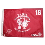 Martin Kaymer Signed 2014 US Open at Pinehurst Flag JSA #L57678