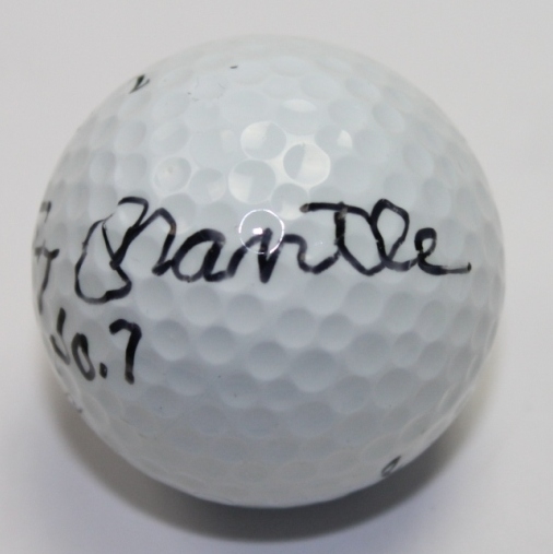 Mickey Mantle Signed Golf Ball with 'No. 7' Notation - JSA Letter #Y83161