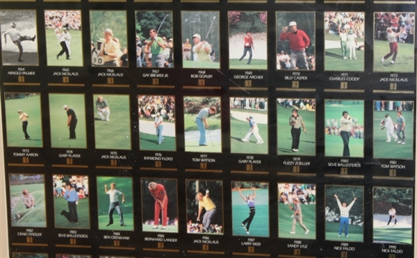 Open Back Framed GSV Set plus Unopened Set of 100 Pro-Set Golf Cards