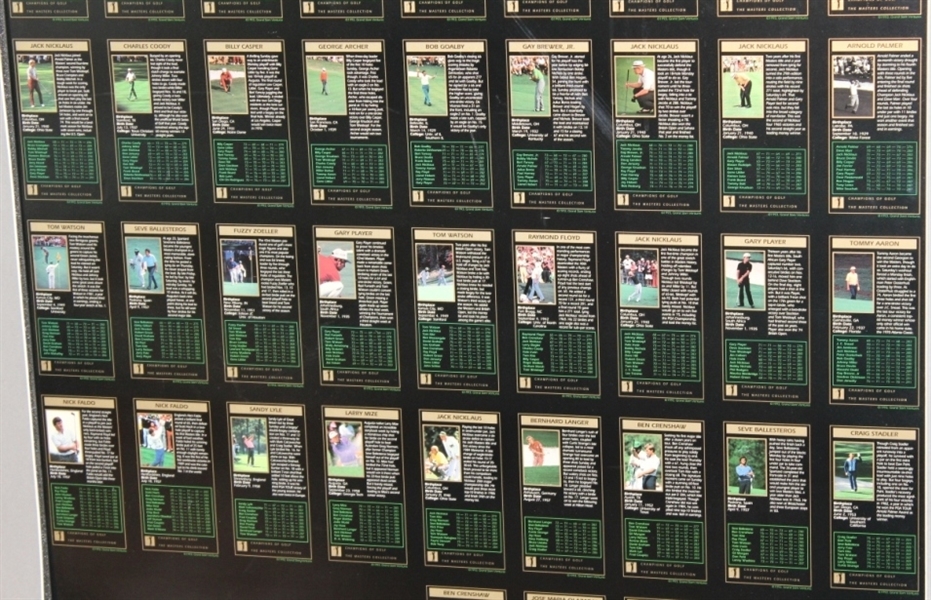 Open Back Framed GSV Set plus Unopened Set of 100 Pro-Set Golf Cards