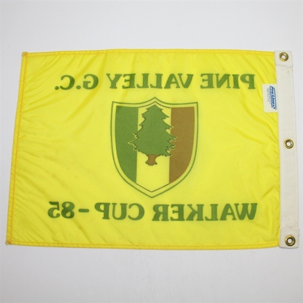 1985 Walker Cup at Pine Valley Golf Club Course Flown Flag - Rare