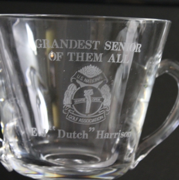 1976 E.J. Dutch Harrison 'Grandest Senior Of Them All' Full Lead Crystal Trophy Bowl