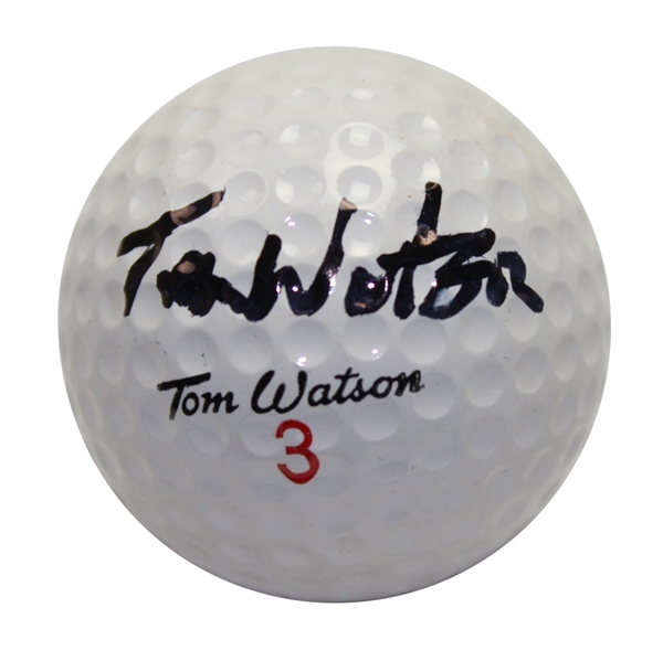 Tom Watson Signed 'Tom Watson' Logo Golf Ball JSA COA