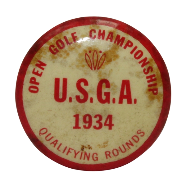 1934 US Open Qualifying Contestants Badge