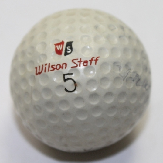 Arnold Palmer 1958 Masters Tournament Used Wilson Golf Ball-Gifted to  Ralph Hutchison