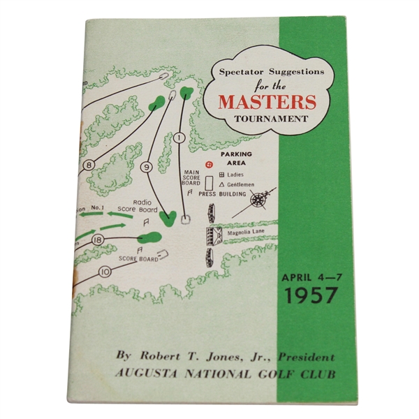 1957 Masters Spectator Guide - Doug Ford Winner