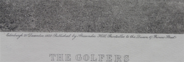 The Golfers Print: A Grand Match Played Over the St. Andrews Links' - B & W By Wagstaffe
