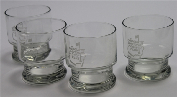 Lot of Four Augusta National Golf Club Water Glasses