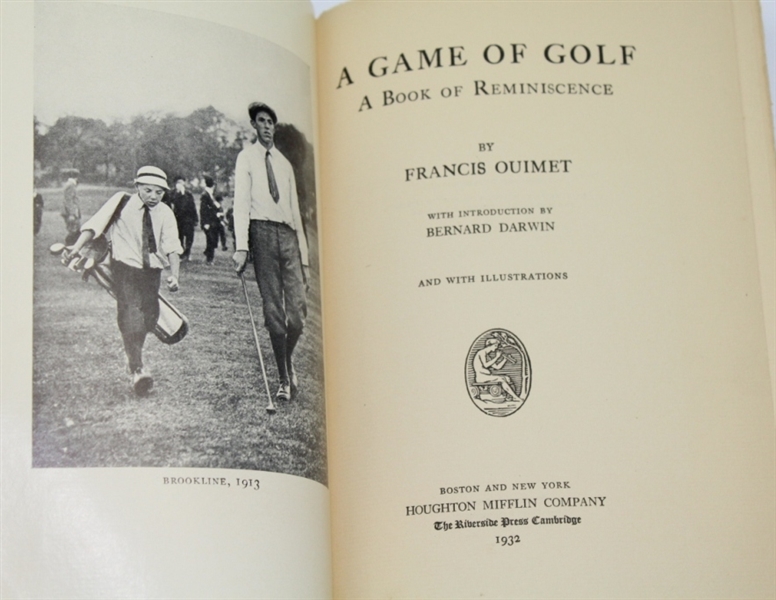 Francis Ouimet Signed Ltd Edition 'A Game of Golf' 1932 Book #356/550 JSA ALOA