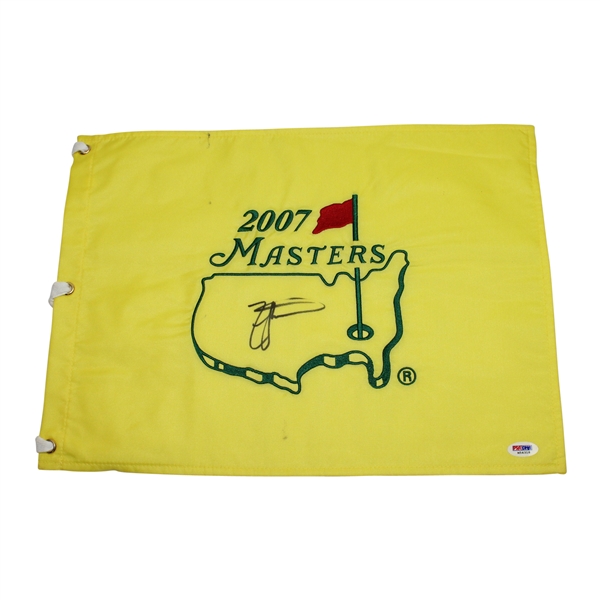 Zach Johnson Signed 2007 Masters Embroidered Flag PSA/DNA #M54318