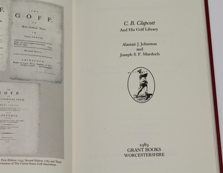Subscriber's Ltd Ed 'C.B. Clapcott & His Golf Library' Signed by Alastair Johnson and Joseph Murdoch #294/300