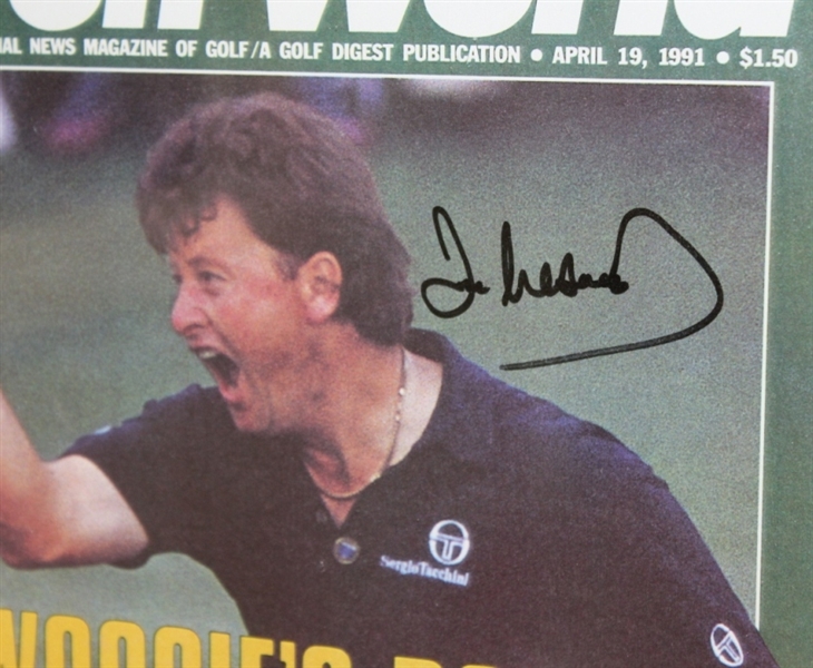 1991 Major Winners Signed GolfWorld Magazine Covers Display - Framed JSA ALOA
