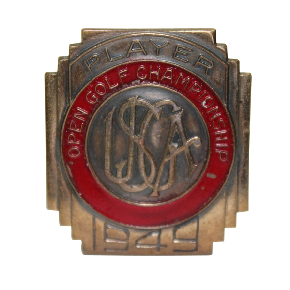1949 US Open at Medinah Contestant Badge - Cary Middlecoff Winner