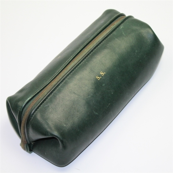 Sam Snead's Personal Masters Gift (1971) Leather Shaving Kit/Toiletry Bag With S.S. Monogram