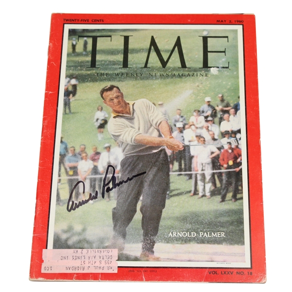 Arnold Palmer Signed May 2, 1960 TIME Magazine JSA ALOA