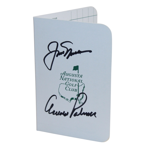 Jack Nicklaus & Arnold Palmer Signed Augusta National Scorecard JSA #Y79126