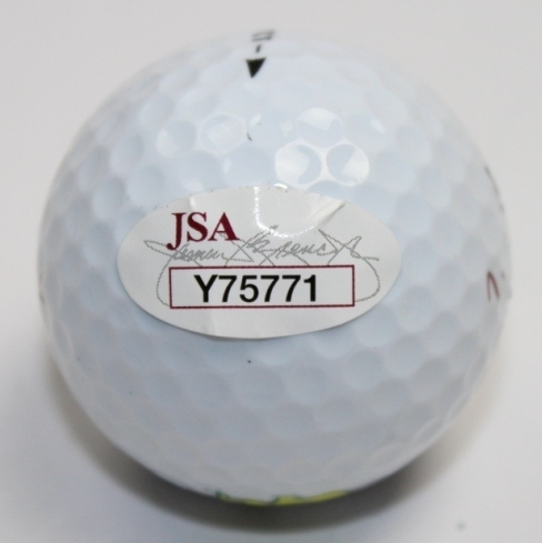 Jack Nicklaus & Arnold Palmer Dual Signed Masters Logo Golf Ball JSA #Y75771