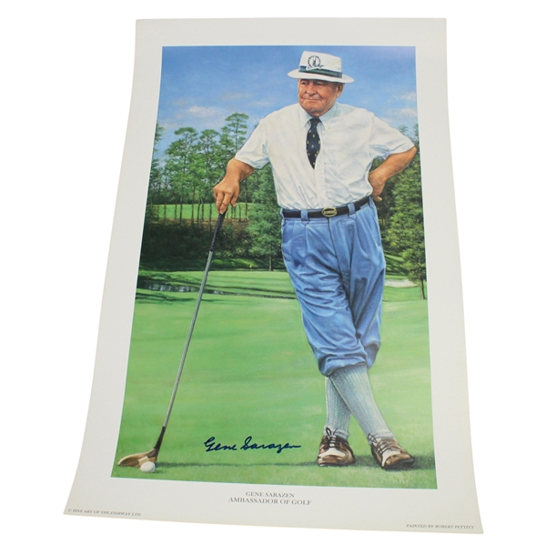 Gene Sarazen Signed 'Ambassador of Golf' Print JSA ALOA