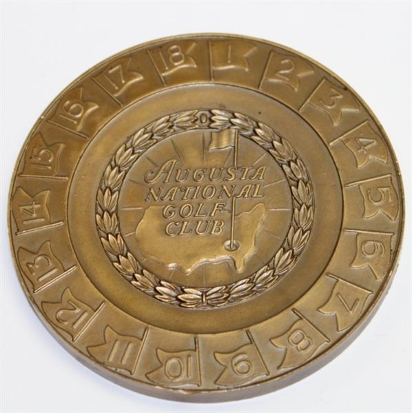 1950 Masters Tournament Bronze Medallion Players Gift - Fred Byron
