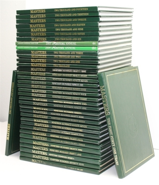 Complete Set of 37 Masters Annuals Including First 41 Years Book (1934-77)- No 2008 or 2010