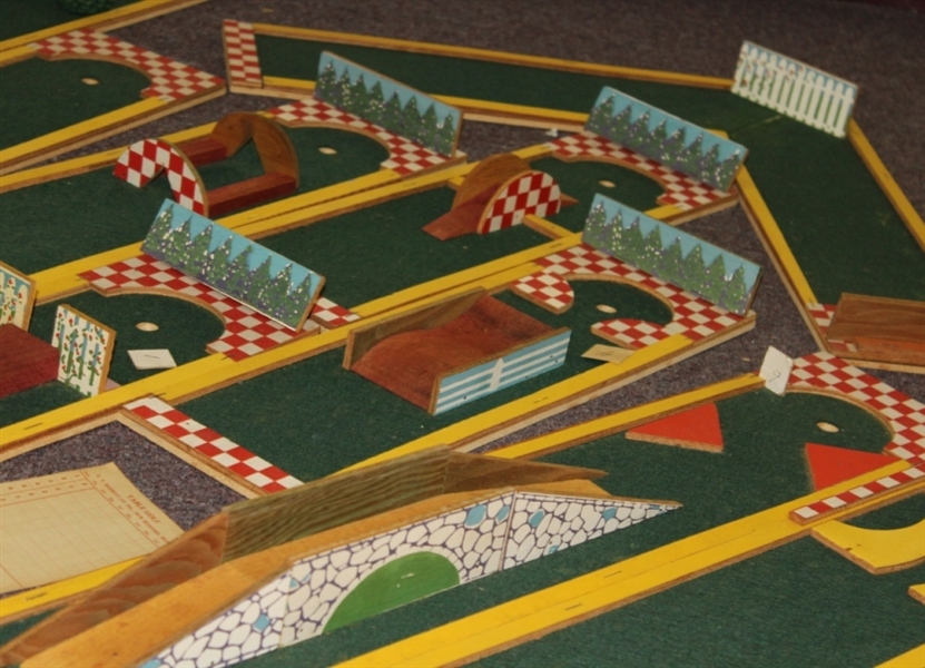  Early 20th Century Vintage Table Golf Game 'A Fascinating Game of 9 Holes'-E.V. Babbitt Co. Inc-MUSEUM CONDITION!
