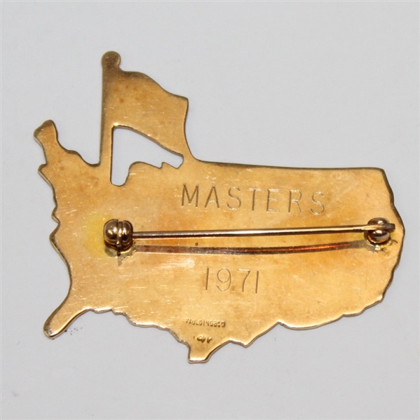 1971 Augusta National Member Gift - 14k Gold Masters Pin