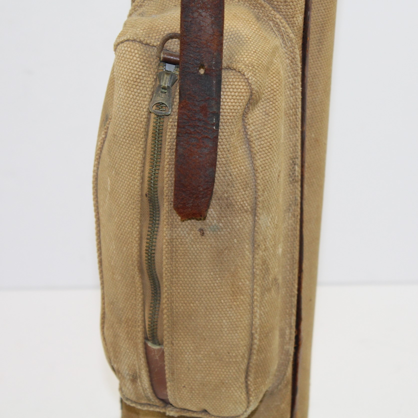 Lot Detail - Vintage Par Bag Stovepipe Leather & Canvas Golf Bag - Atlantic Products Corp