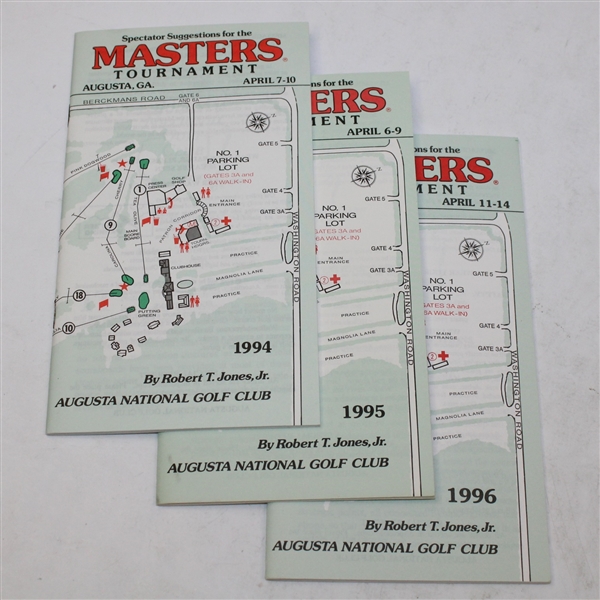 19 Masters Spectators Guides- 1980-1998