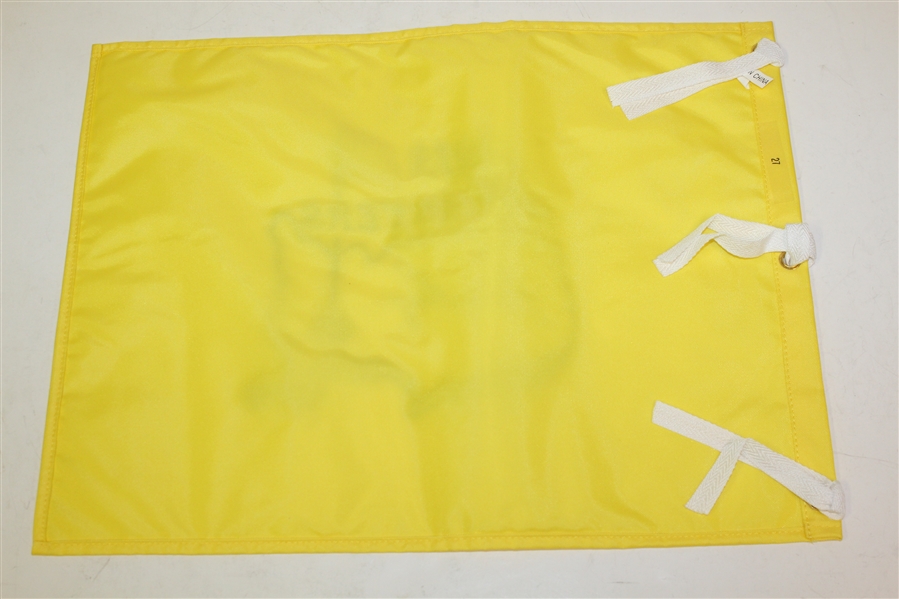 Two 2013 Masters Flags Signed by Gary Player in the Center JSA ALOA