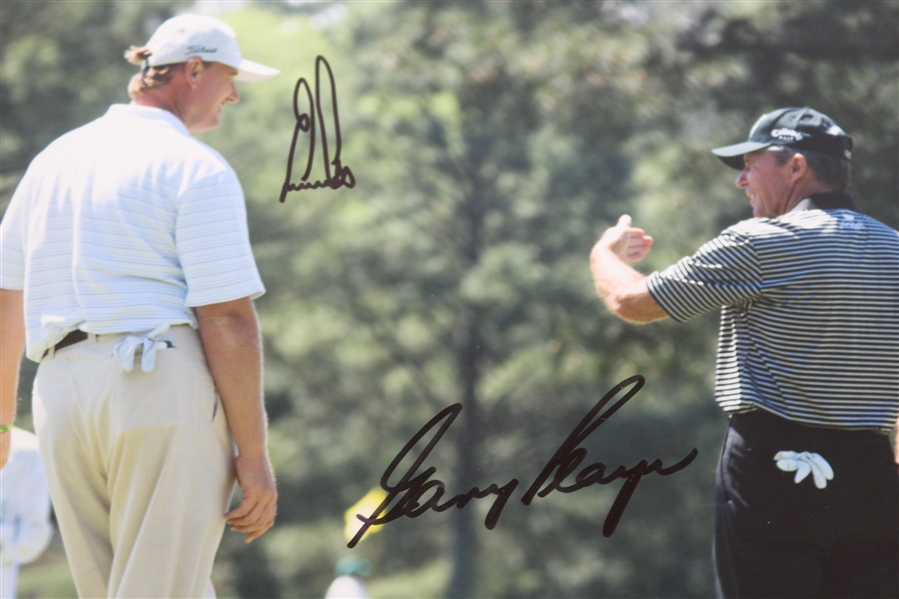 Three Gary Player & Ernie Els Signed Masters Color Photos - South African Duo JSA ALOA