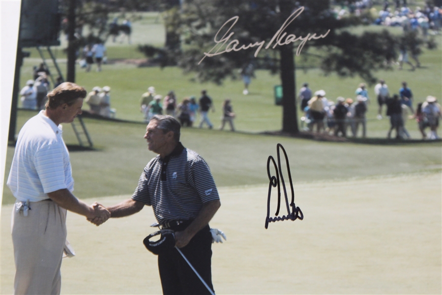 Three Gary Player & Ernie Els Signed Masters Color Photos - South African Duo JSA ALOA