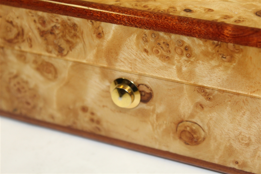 Augusta National Member Undated Burl Wood Jewelry Box