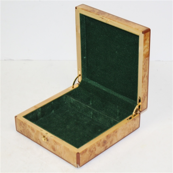 Augusta National Member Undated Burl Wood Jewelry Box