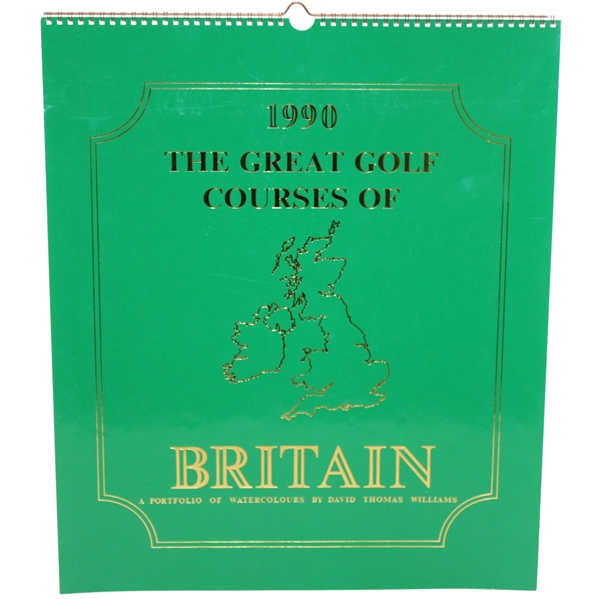 'The Great Golf Courses of Britain' 1990 Calendar - St. Andrews, Troon, Turnberry, etc.