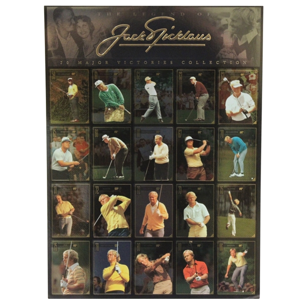 'The Legend of Jack Nicklaus' Uncut Sheet of 20 Major Wins Golf Cards