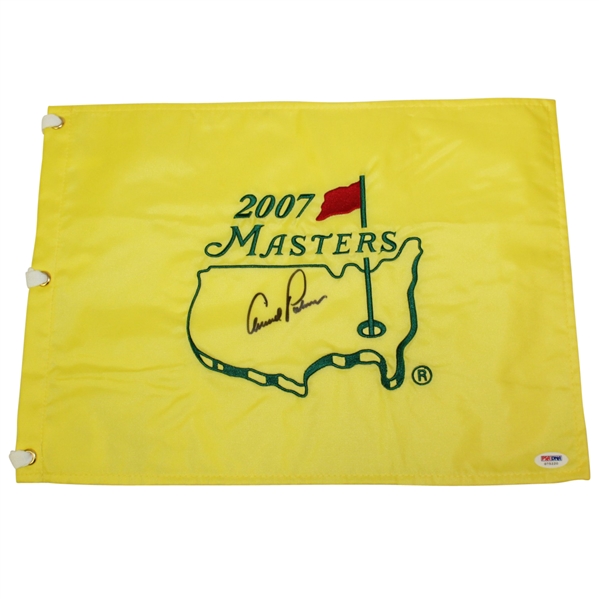 Arnold Palmer Signed 2007 Masters Embroidered Flag PSA/DNA #G75220