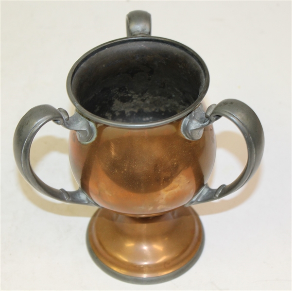 1908 Golfer's Magazine Cup 3 Handle Trophy Won by John T. Blake - July 4th - Roth Collection