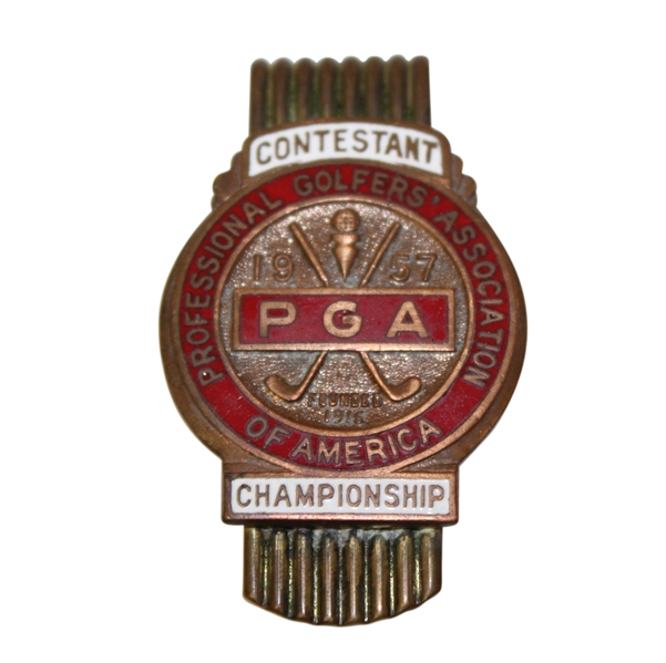 1957 PGA Championship at Miami Valley GC Contestant Badge Money Clip