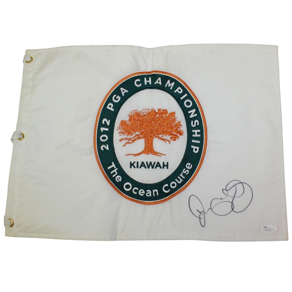 Rory McIlroy Signed 2012 PGA Championship at Kiawah Island Flag JSA #N03066