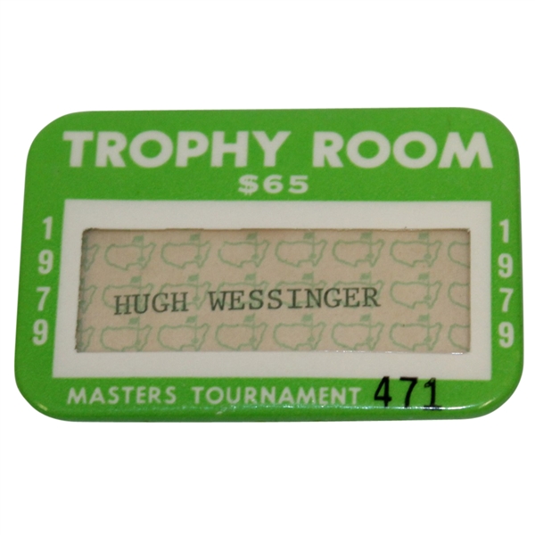 1979 Trophy Room Badge #471 - Hugh Wessinger
