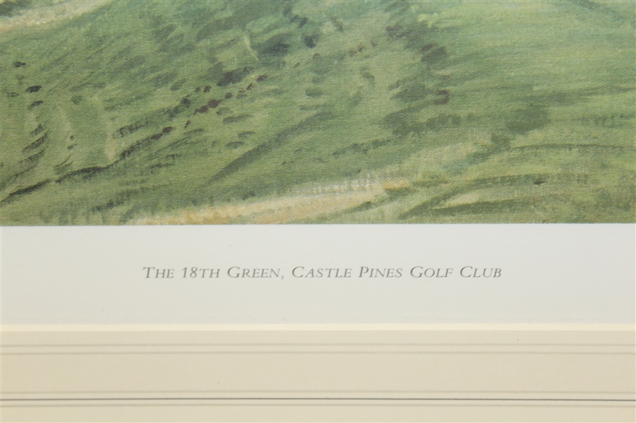 The 18th Green - Castle Pines GC' Arthur Weaver Ltd Ed Signed Print #226 JSA ALOA