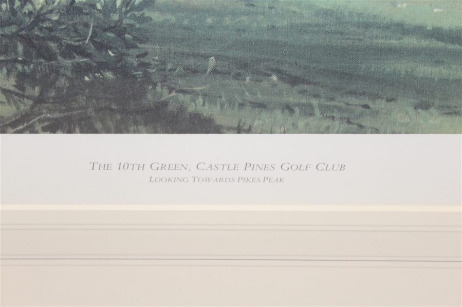 The 10th Green - Castle Pines GC' Arthur Weaver Ltd Ed Signed Print #226 JSA ALOA