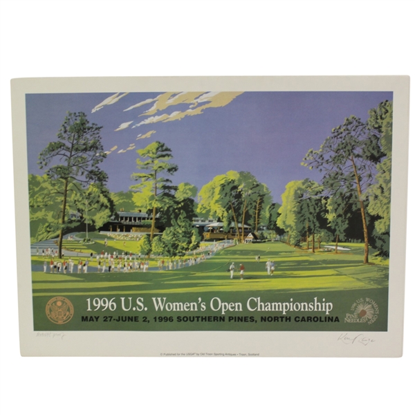 1996 US Women's Open at Pine Needles Artist Proof Signed by Artist Ken Reed