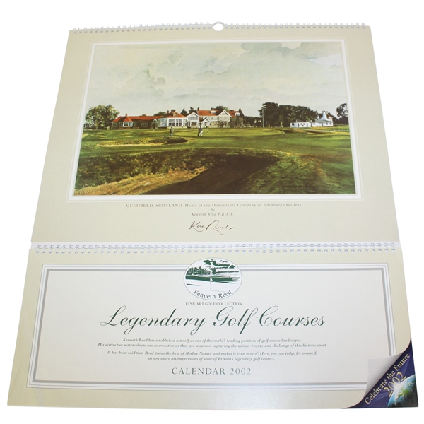2002 Calendar by Kenneth Reed with Seven Frameable Prints - United Kingdom Courses